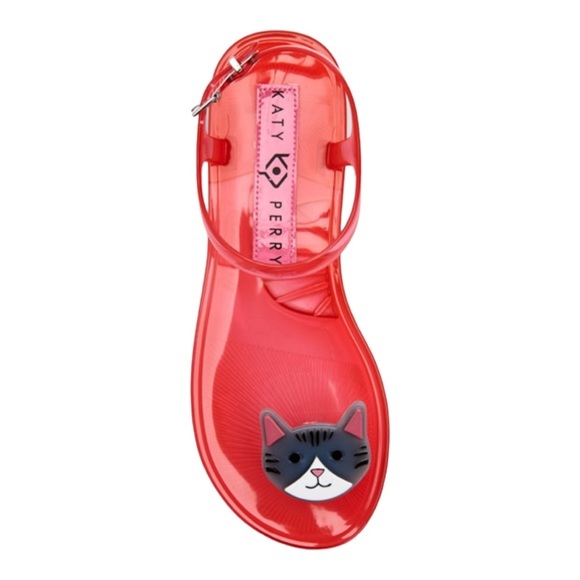 Katy Perry Collections Shoes - Katy Perry The Geli PVC Pink Cat Toe Post Sandal,